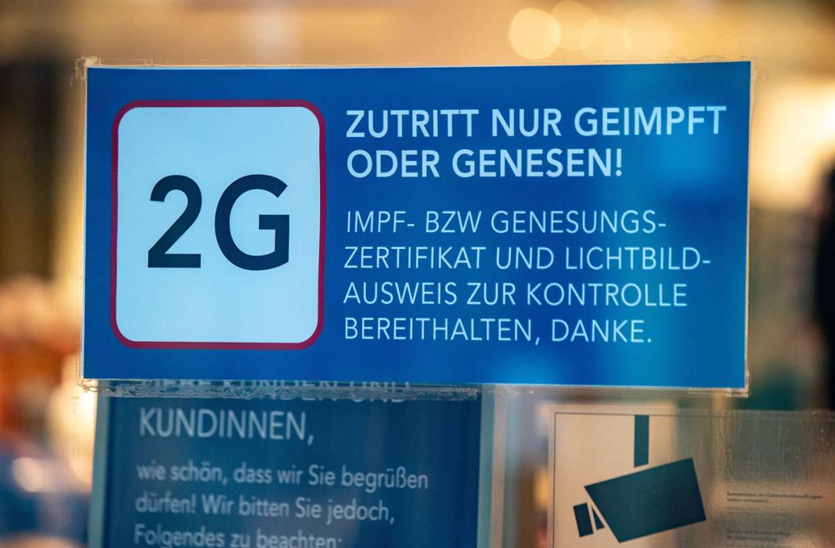 In Baden-Württemberg gilt die 2G-Regel im Einzelhandel – in Bayern nicht mehr. Foto: dpa/Stefan Sauer