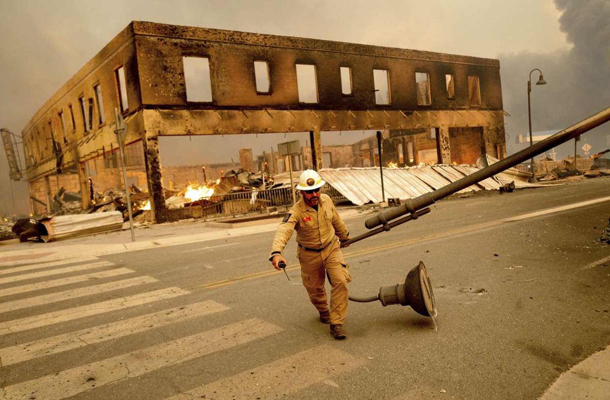 Früher Goldgräberstadt, nun vom Feuer zerstört: Greenville in Nordkalifornien.