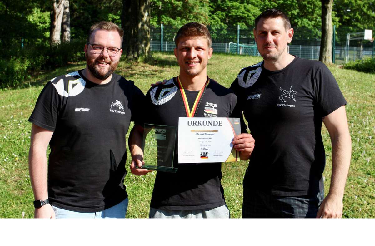 Ringen beim TSV Ehningen: Michael Widmayer sichert sich den deutschen Meistertitel