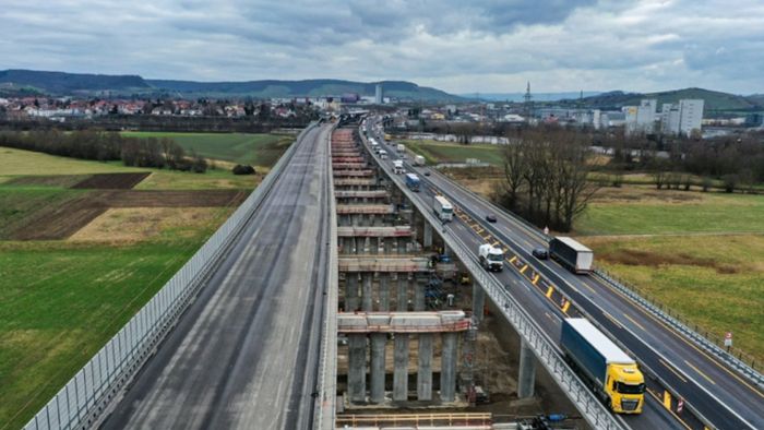 A6-Brücke bei Heilbronn wird am Stück verschoben