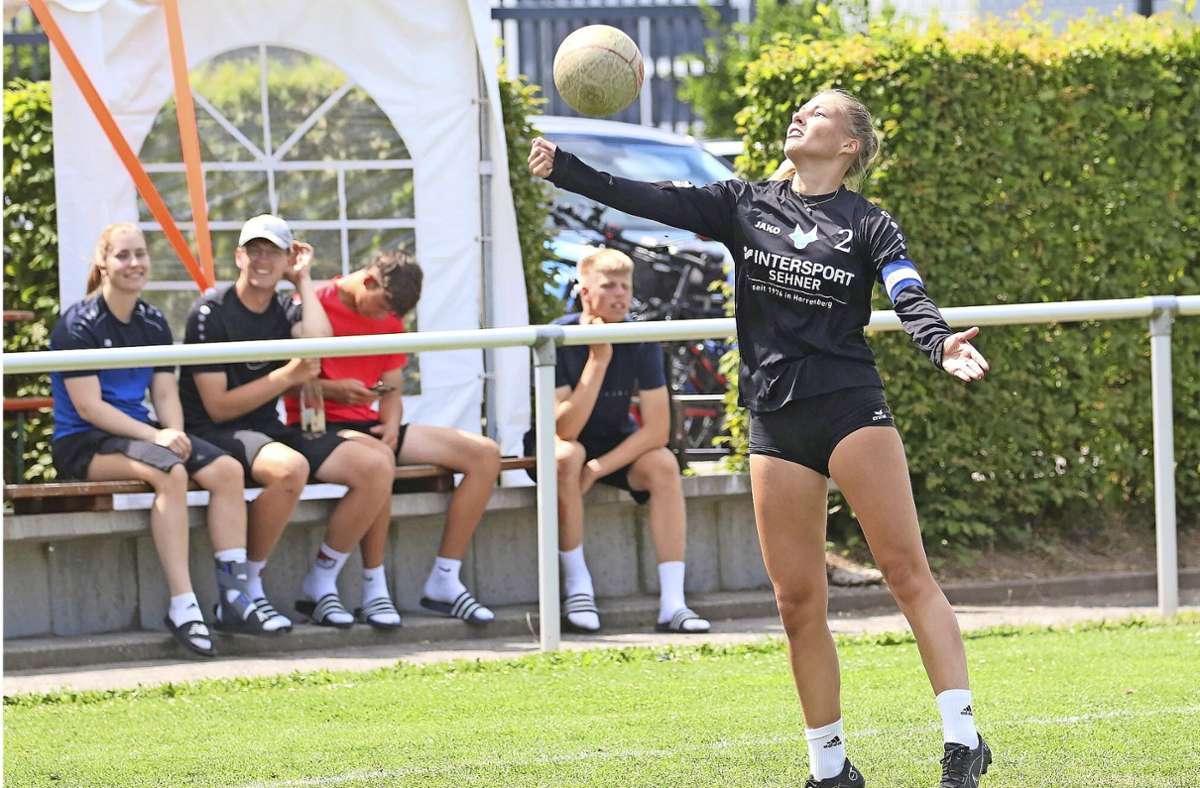 Faustball beim TSV Gärtringen: Ann-Kathrin Motteler freut sich auf die U18-Europameisterschaft