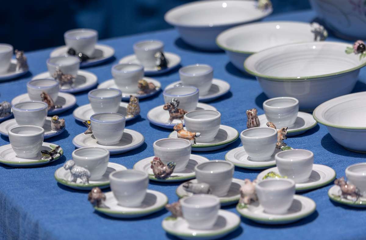 Tea für two? Nö, Teetassen für viele. Foto: DROFITSCH/EIBNER