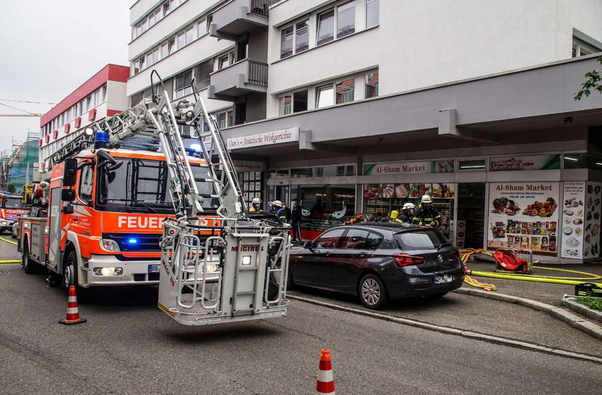 Feuerwehreinsatz in einem Supermarkt in Sindelfingen. Foto: SDMG/SDMG / Dettenmeyer