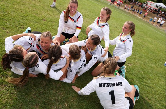Faustball beim TSV Gärtringen: Ann-Kathrin Motteler holt U18-EM-Titel mit Deutschland