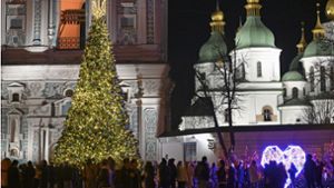 Ukrainer feiern erstmals am 25. Dezember Weihnachten
