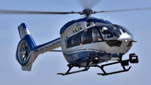 Polizei fahndet mit Hubschrauber nach Einbrechern