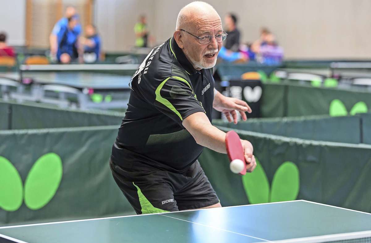 Tischtennis beim SV Rohrau: Routinier Horst Grünewald mischt internationale Konkurrenz auf