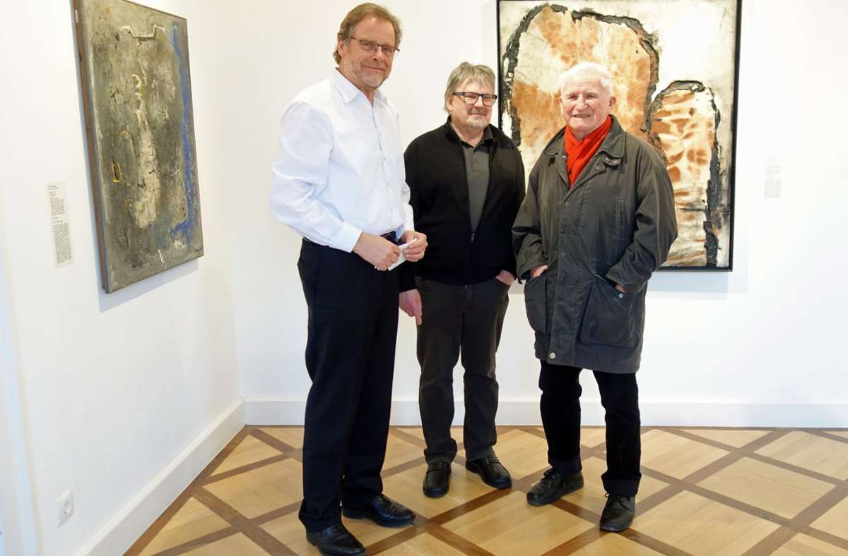 Treffen der Künstlergenerationen: Joachim Kupke und Hans Bäurle in der Galerie Schlichtenmaier