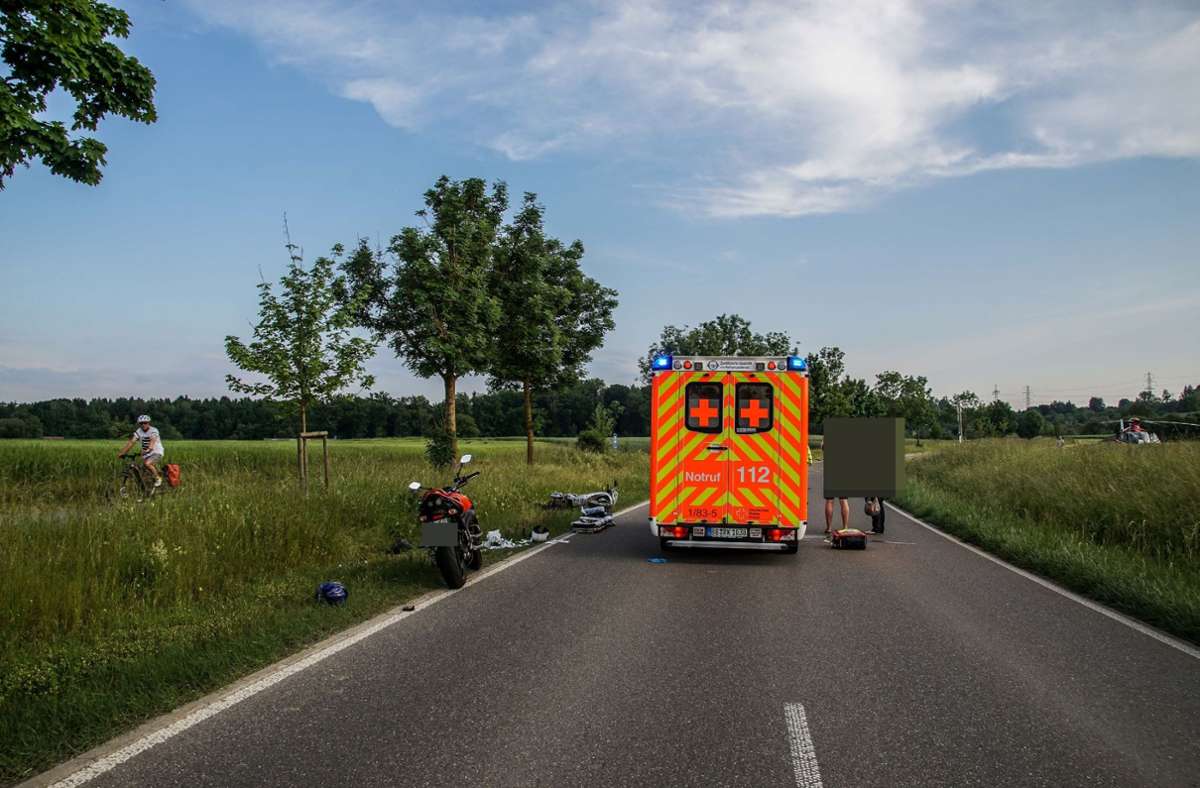 Nach Unfall in Böblingen: Rollerfahrer schwer verletzt