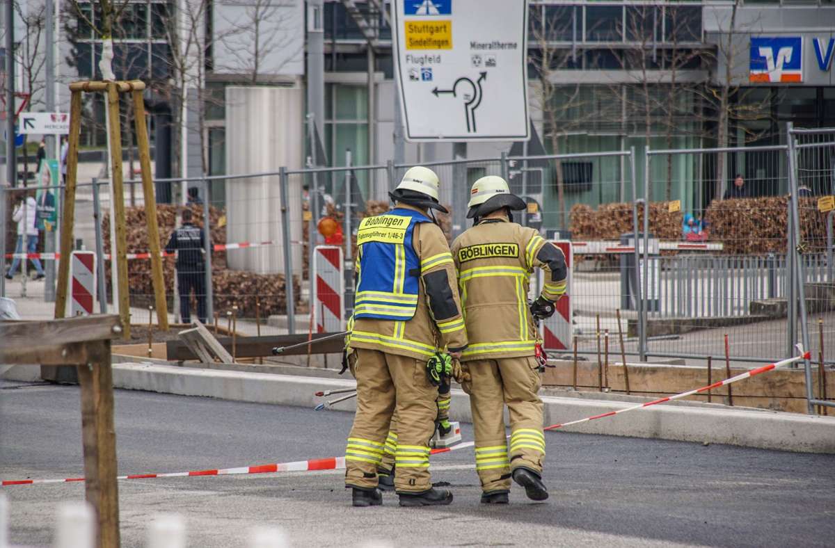 Chaos in der Böblinger Innenstadt: Bausonde beschädigt: Verdacht auf Radioaktivität