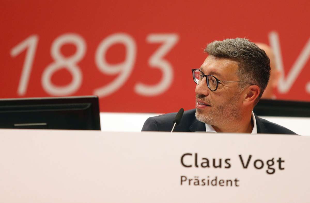 Präsident Claus Vogt blickt zuversichtlich auf die neue Zusammenstellung im Aufsichtsrat des VfB Stuttgart. Foto: Baumann/Hansjürgen Britsch