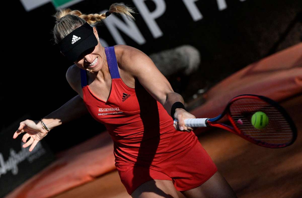 Aus für Angelique Kerber beim WTA-Turnier in Rom Foto: AFP/FILIPPO MONTEFORTE