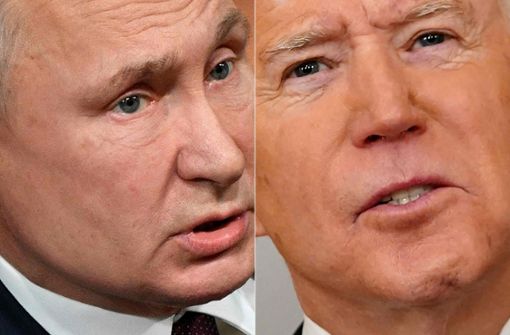 Putin (links) hatte lange offengelassen, ob er Bidens Einladung annimmt. Foto: AFP/ALEXANDER NEMENOV