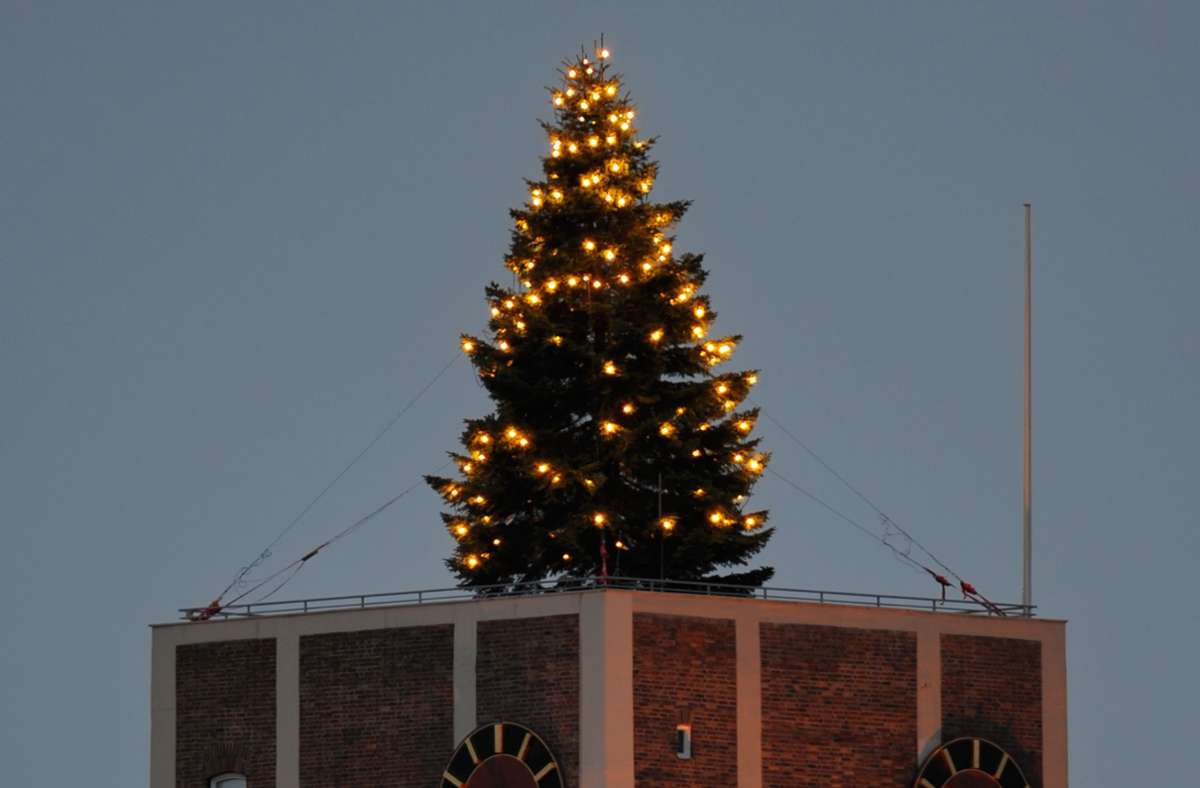 Adventszeit in Kornwestheim: Der Weihnachtsbaum leuchtet bald wieder