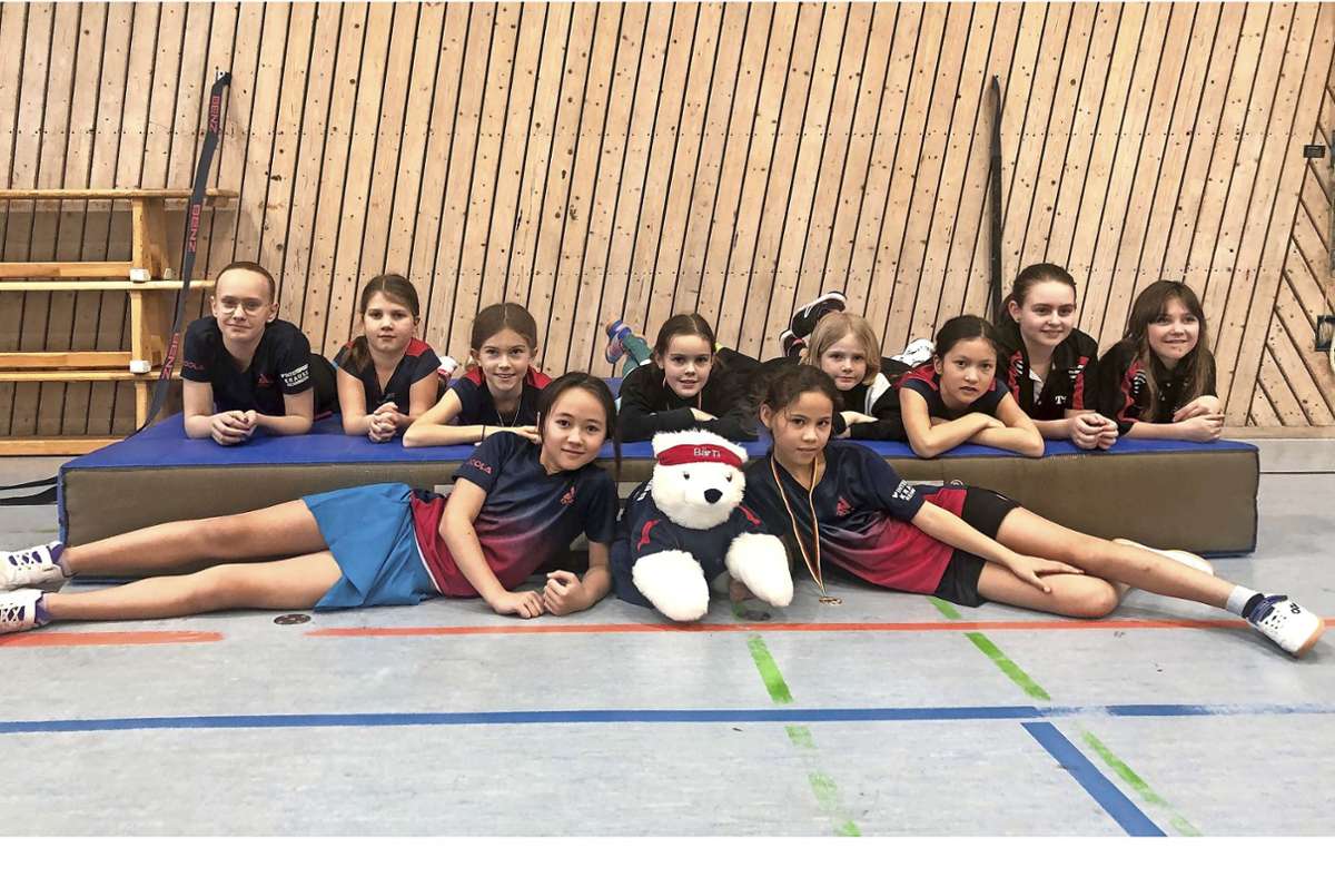 Tischtennis: Zwangloser Spaß beim Mädchen-Spieltag in Renningen