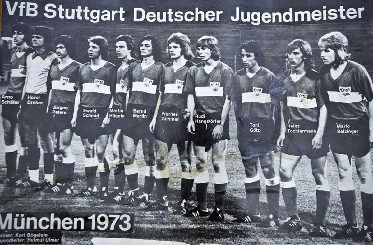 Die A-Jugend-Meistermannschaft von 1973