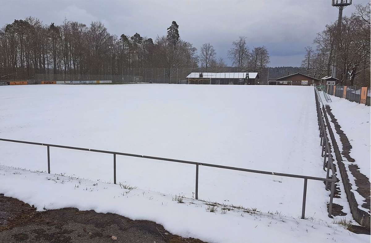 Fußball im Kreis Böblingen: So gut wie alle Spiele wegen des plötzlichen Winters abgesagt