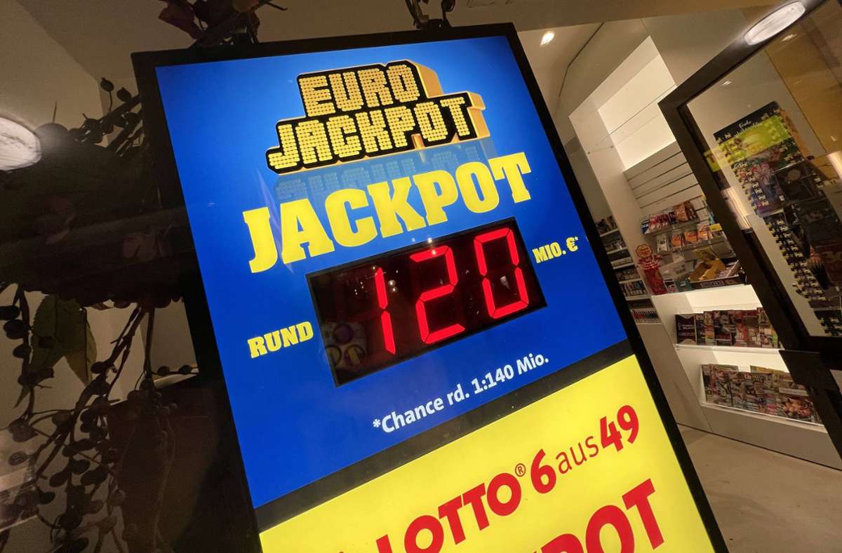 120 Millionen Euro: Eurojackpot prall gefüllt –  deutscher Lottorekord möglich