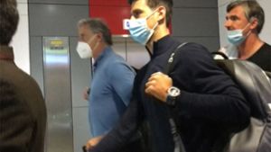 Tennisstar Novak Djokovic fliegt über Dubai nach Belgrad