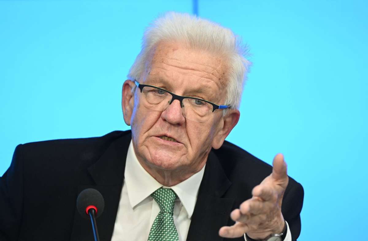 Kretschmann äußerte sich zur Affäre um Innenminister Strobl (Archivbild). Foto: dpa/Bernd Weißbrod