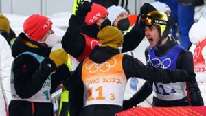 Deutsches Skisprung-Team gewinnt Bronze