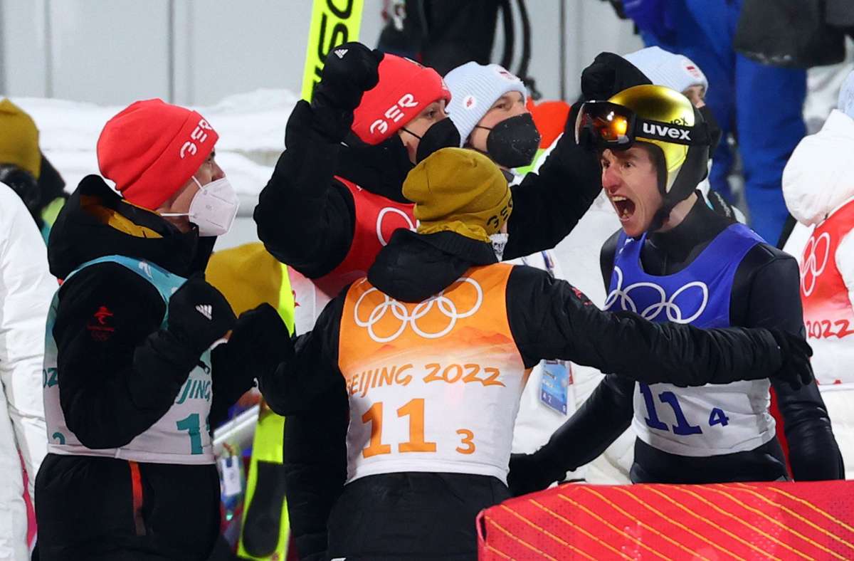 Olympia 2022: Deutsches Skisprung-Team gewinnt Bronze