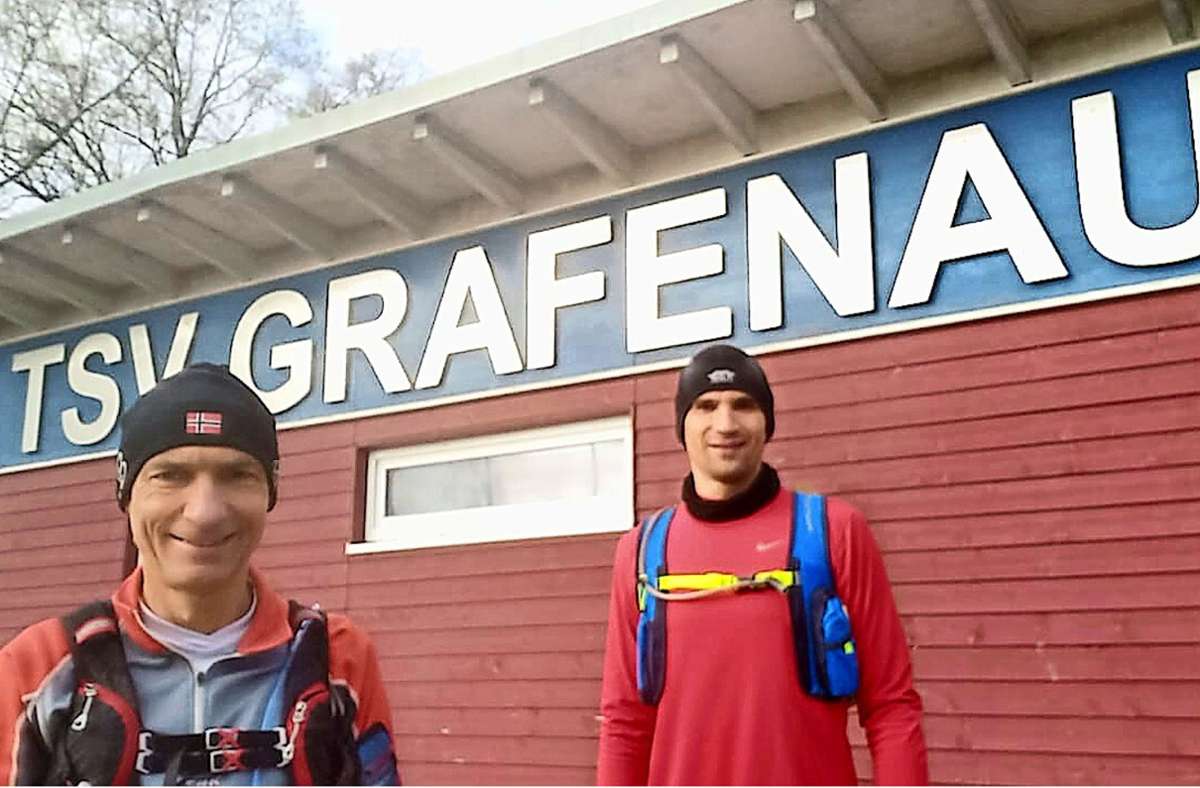 Eifrige Läufer: Gerhard Simonides und Florian King tragen für den TSV Grafenau viele Kilometer bei