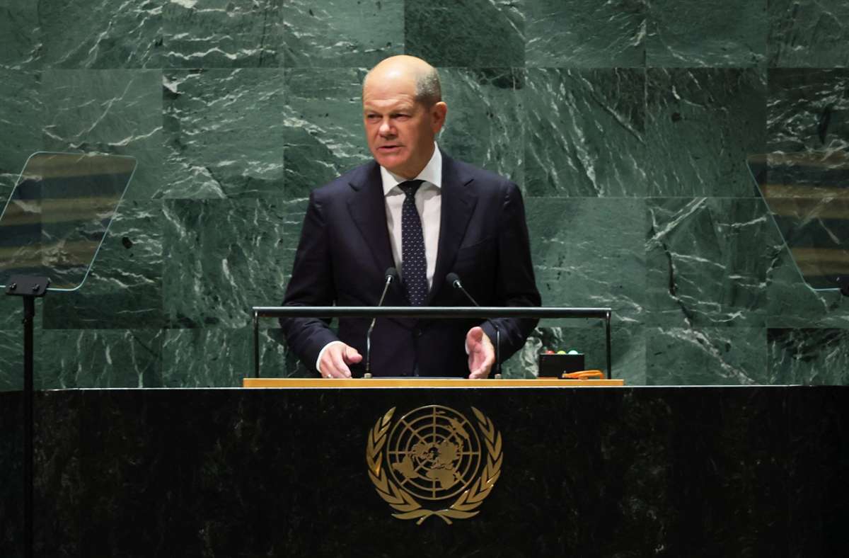 Rede von Bundeskanzler Olaf Scholz bei der UN: Dieser Krieg kann noch Jahre dauern