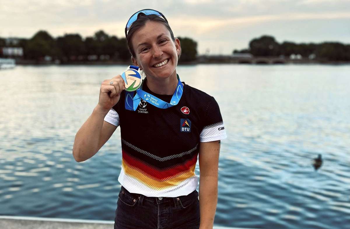 Pleidelsheimerin holt WM-Bronze: Alina Würth auf dem Weg zur Triathlon-Spitze