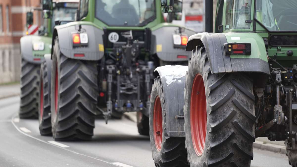 Bauernproteste im Kreis Ludwigsburg: Traktoren rollen nach Stuttgart