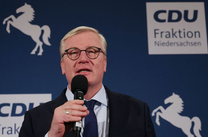 Landtagswahl  in Niedersachsen: Althusmann kündigt Rücktritt als CDU-Landesvorsitzender an