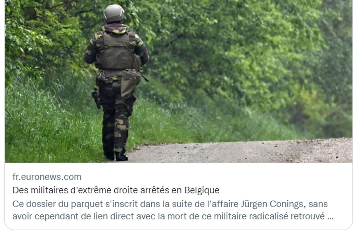 In Belgien herrscht große Aufregung über die Festnahme von vier Soldaten. Sie sollen Kontakte zu rechtsextremen Kreisen haben. Foto: Screenshot/Screenshot