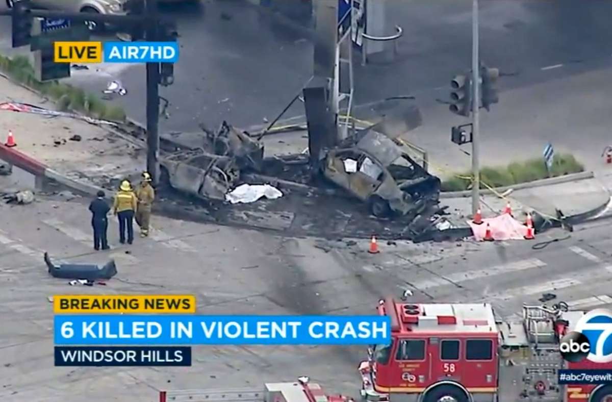 Unfall bei Los Angeles: Auto rast bei Rot über Kreuzung - mehrere Tote und Verletzte
