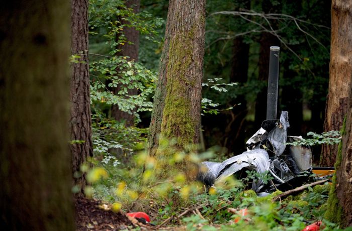 Buchen im Neckar-Odenwald-Kreis: Gutachten liefert Ursache für Hubschrauberabsturz