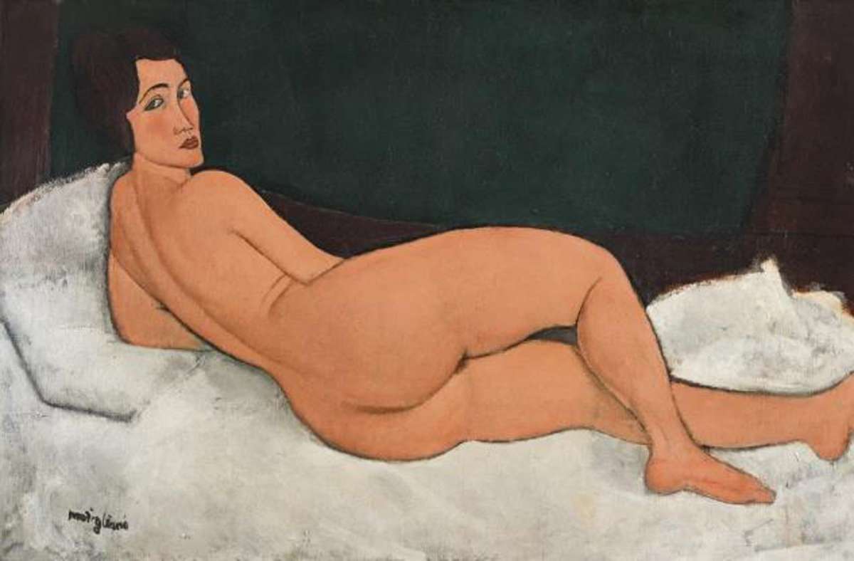 2018 für 157,2 Millionen Dollar bei Sotheby’s versteigert: Amedeo Modiglianis „Akt seitlich“ von 1917