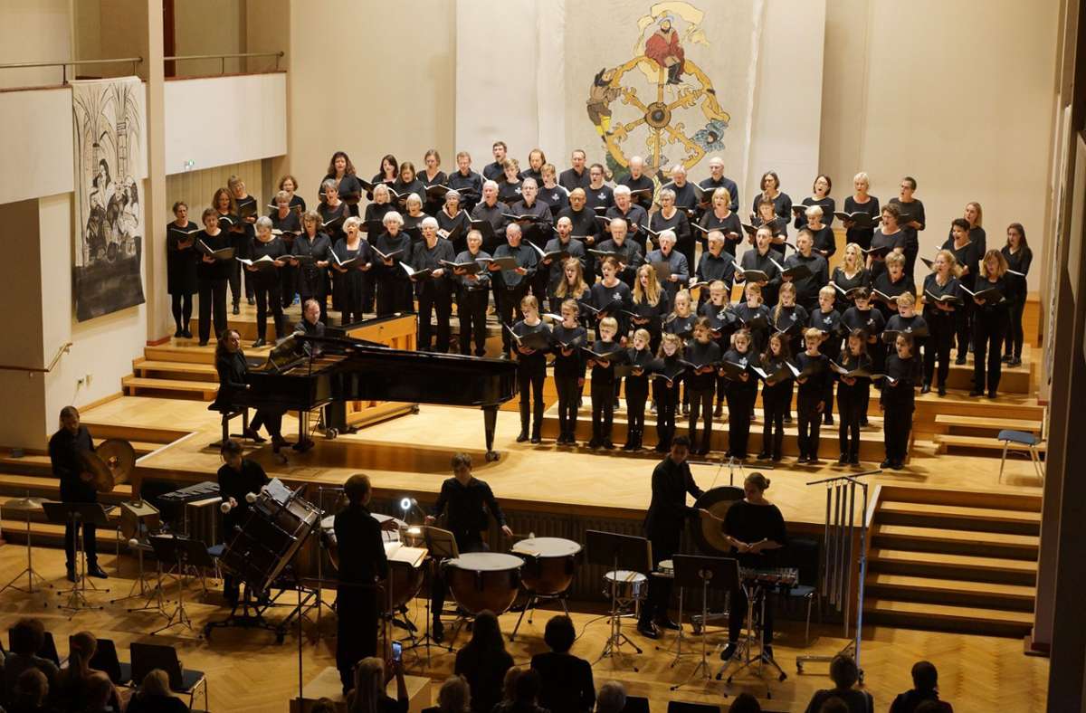 Der Liederkranz Steinenbronn gab ein Konzert im Gemeindesaal der Evangelischen Kirche in Esslingen. Foto: Liederkranz Steinenbronn