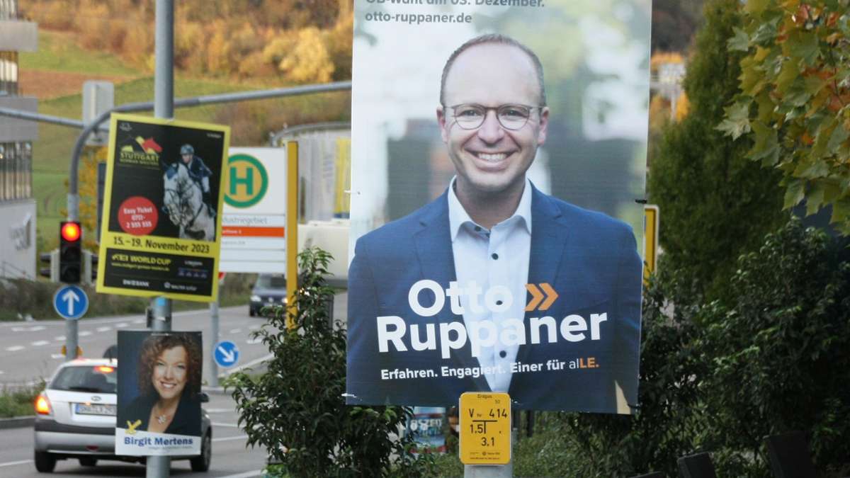 OB-Wahlkampf in Leinfelden-Echterdingen: Otto Ruppaner will mit   Zehn-Punkte-Plan überzeugen