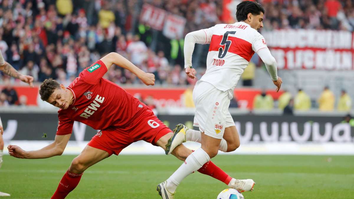 Für Mo Dahoud und den VfB Stuttgart ist gegen den 1. FC Köln häufig kein Durchkommen. In unserer Bildergalerie blicken wir auf die Partie zurück.