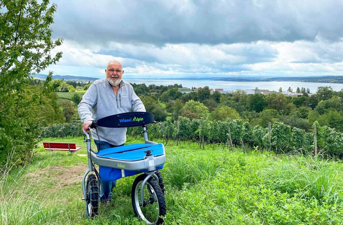 Erfinder mit 92 Jahren: Rentner baut geländegängigen Rollator