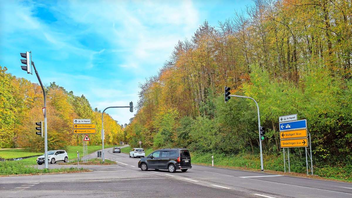 Zwischen Magstadt und Maichingen: Gefahrenstelle Aspenschopf-Kreuzung unter der Lupe