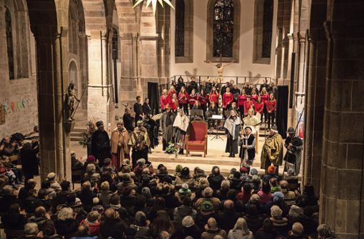 Die Engelschar singt in der Martinskirche zum Abschluss. Foto: Stadt Sindelfingen