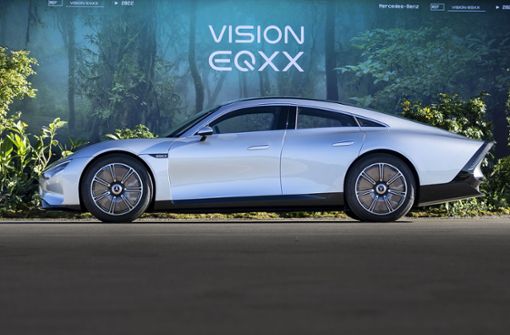 Der Mercedes-Benz Vision EQXX vor der Testfahrt in Immendingen Foto: Mercedes-Benz