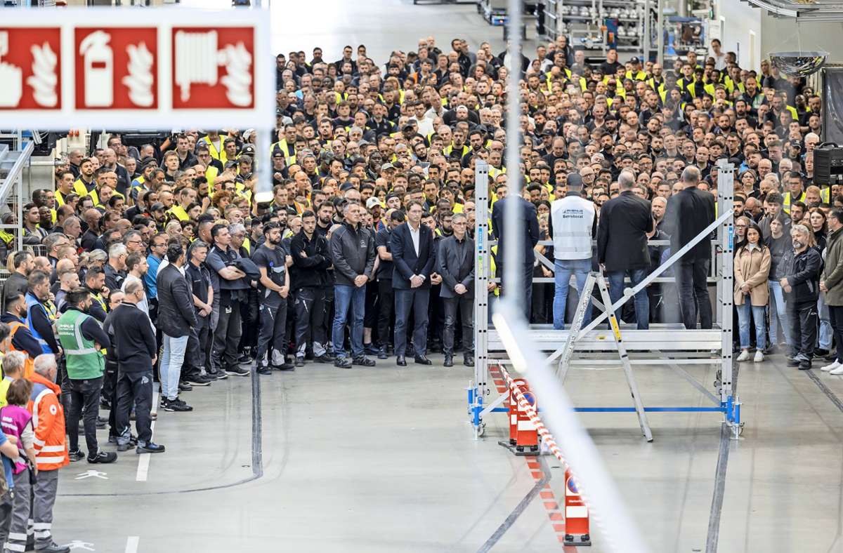 Mercedes-Werk Sindelfingen: Hier trauert Ola Källenius mit den Mitarbeitern