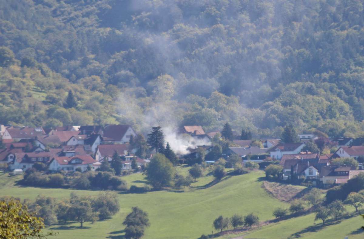 Rudersberg: Haus nach Brand unbewohnbar