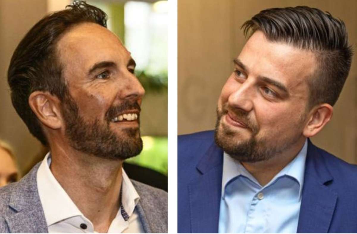Die Korntal-Münchinger Wählerinnen und Wähler haben die Wahl am 14. Mai: Alexander Noak (links9 oder Matthias Groh?