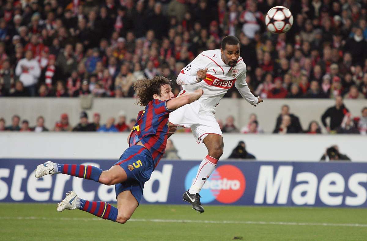 Cacaus Tor gegen Carles Puyol und den FC Barcelona anno 2010.