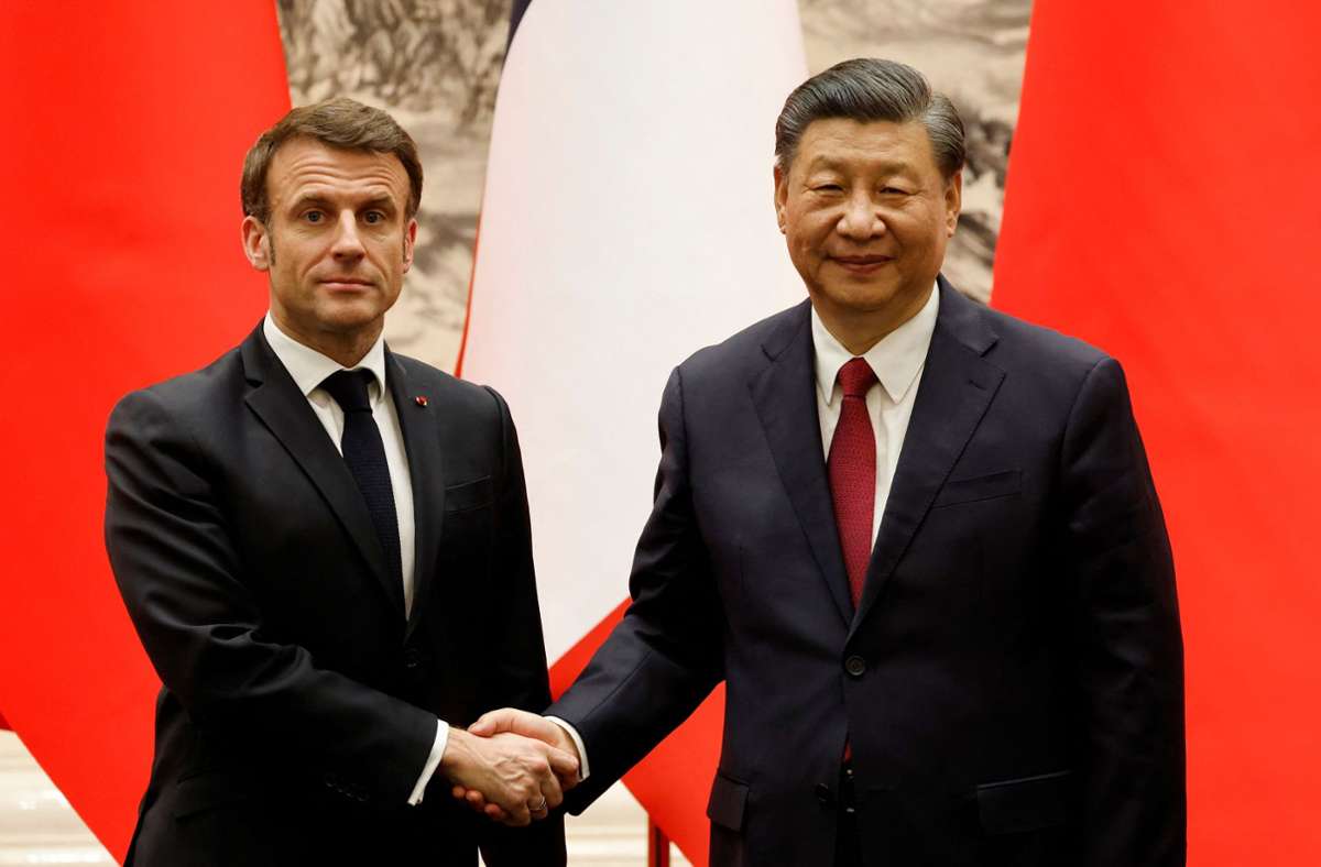 Krieg in der Ukraine: Xi Jinping und Macron fordern Friedensgespräche