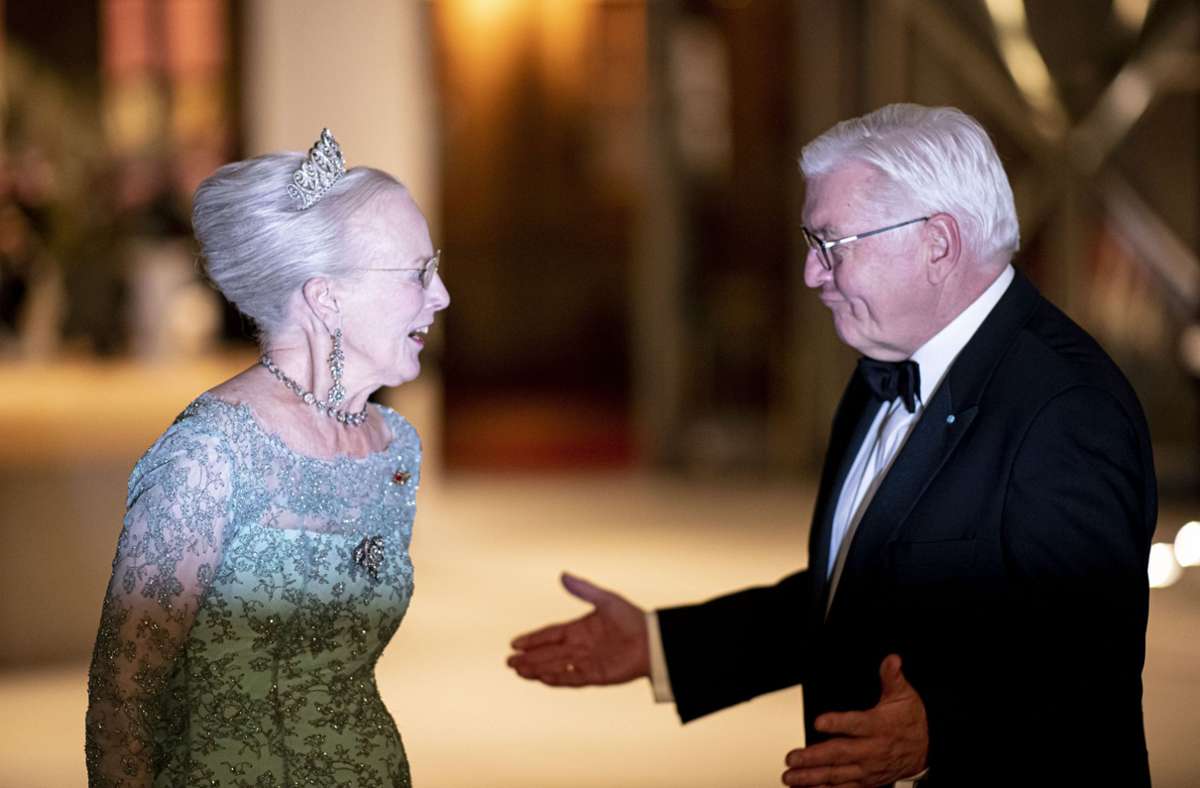 Margrethe II., die seit fast 50 Jahren Königin von Dänemark ist, ist auf Einladung von Bundespräsident Frank-Walter Steinmeier auf einem viertägigen Deutschland-Besuch.
