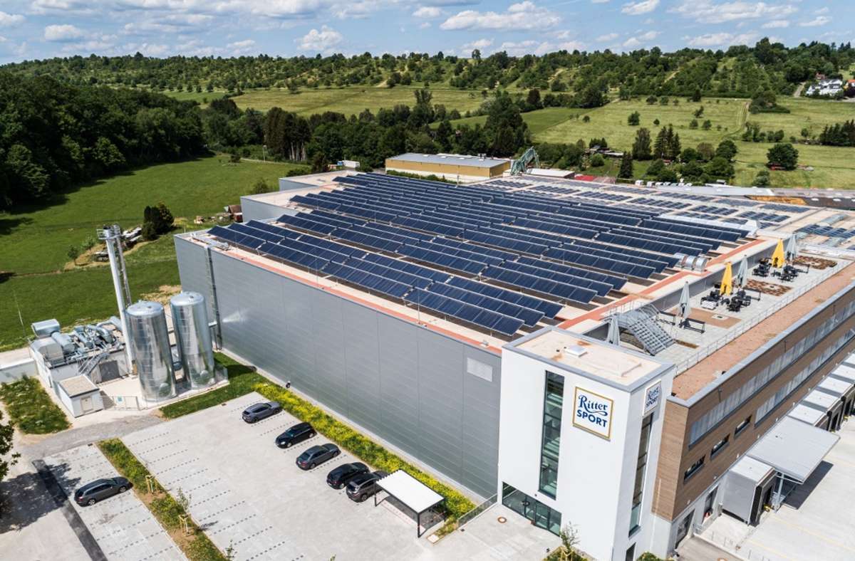 Kooperation mit Ritter Sport: Deutschlands größte Solarthermieanlage steht in Dettenhausen