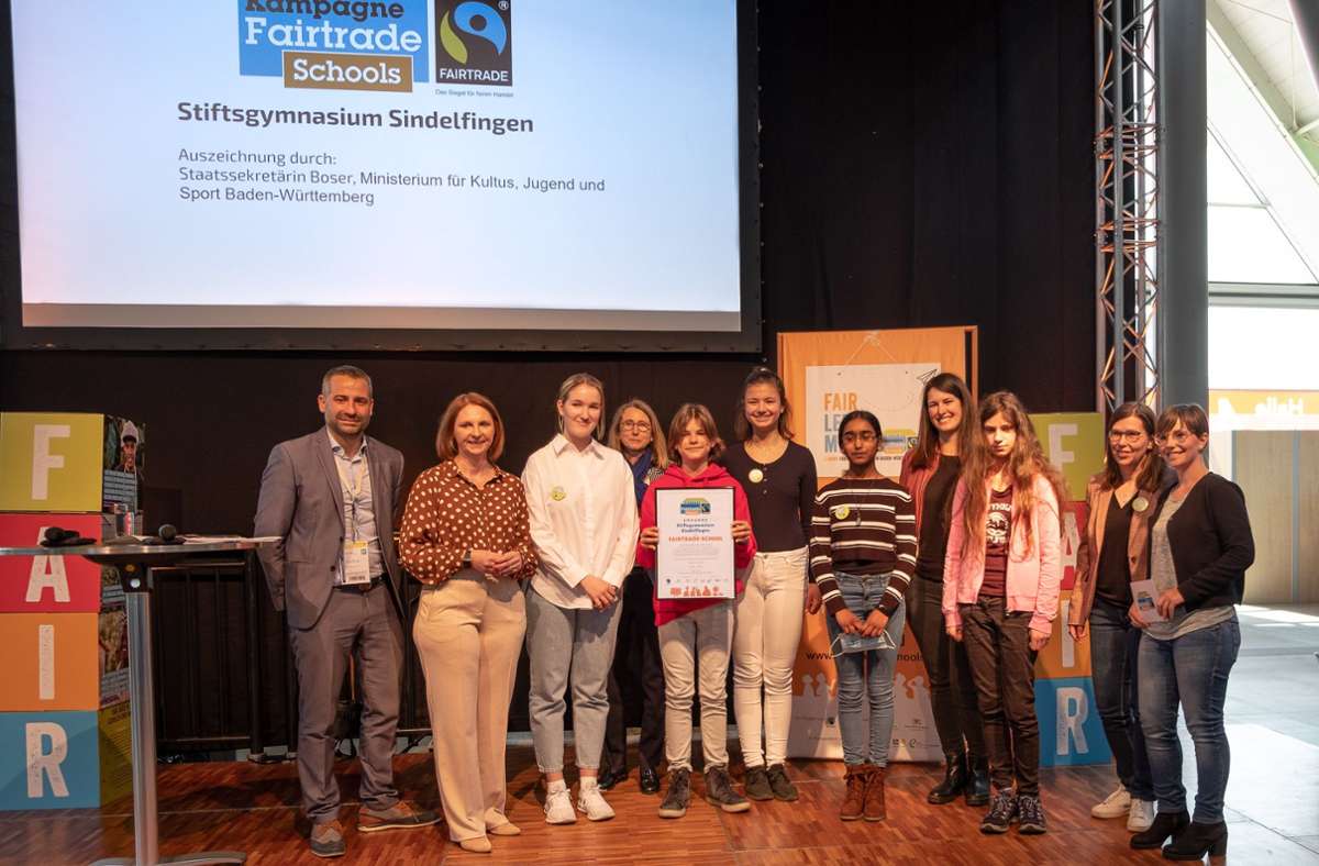 Sindelfinger erhalten Auszeichnung: Stiftsgymnasium wird Fairtrade-Schule